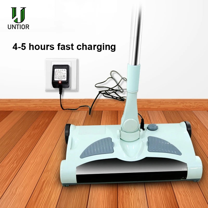 Outdoor Power Broom - Newest Electric Floor Sweeper Cleaner Rechargeable