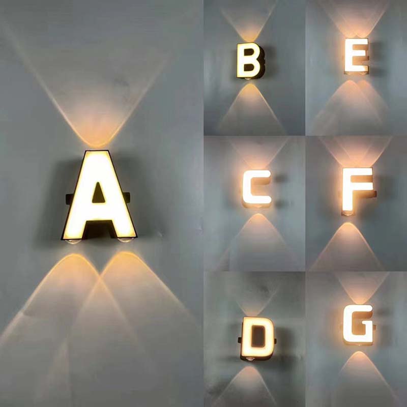 Outdoor Power Bar - LED Letter Lights Sign 26 Alphabet