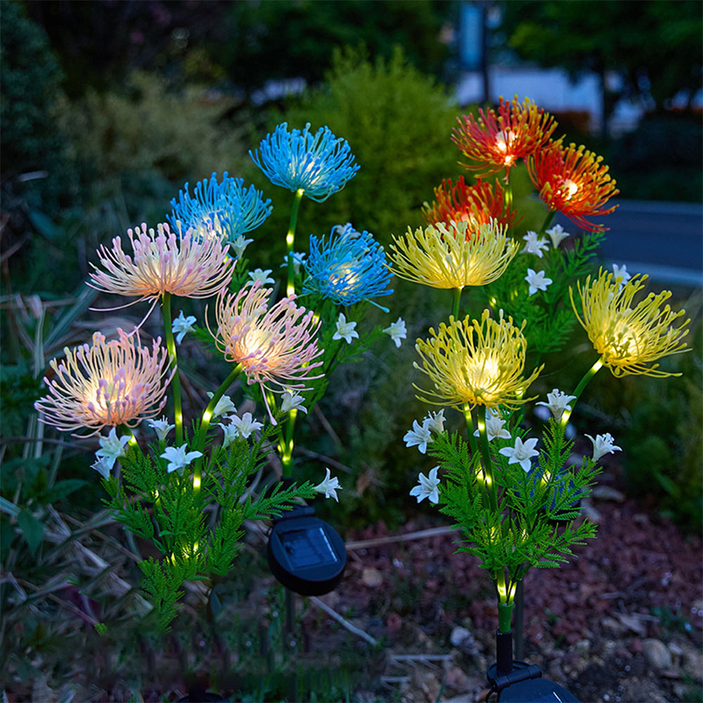 Outdoor Power House - Solar Powered Spider Lily Flower Stake