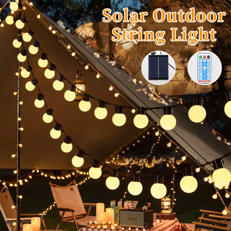 Outdoor Power Bar - Outdoor Solar Light Waterproof String Warm