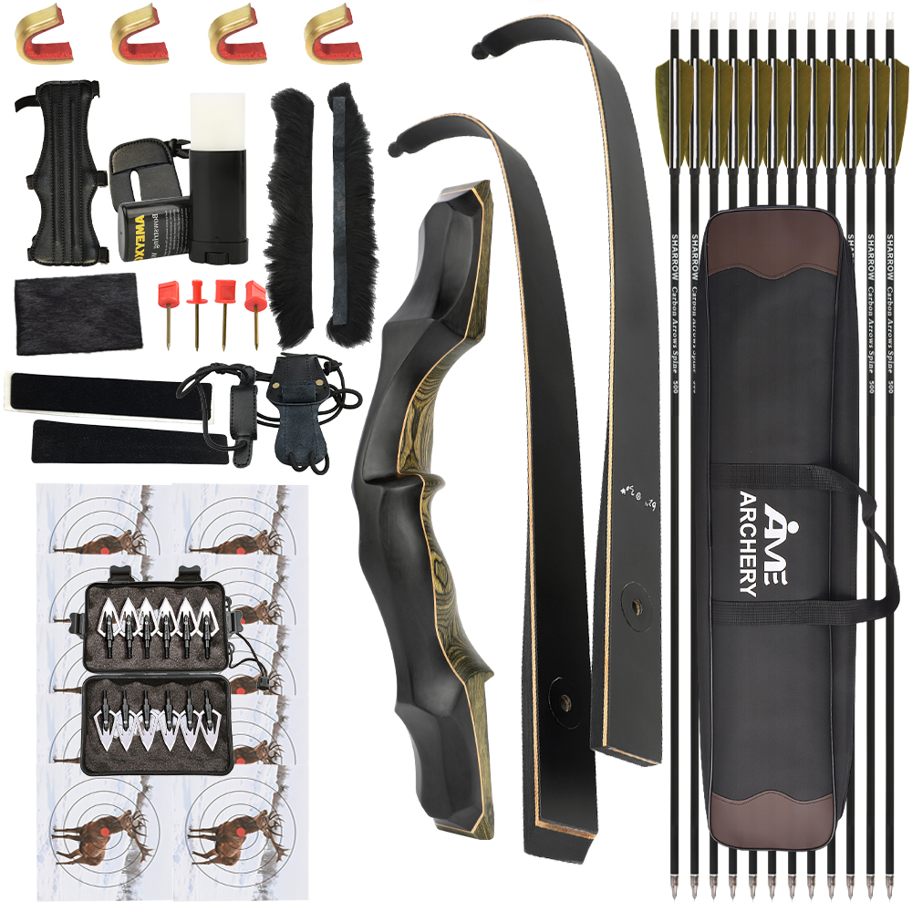 Outdoor Power Bar - Archery Recurve Bow Arrow Set 62