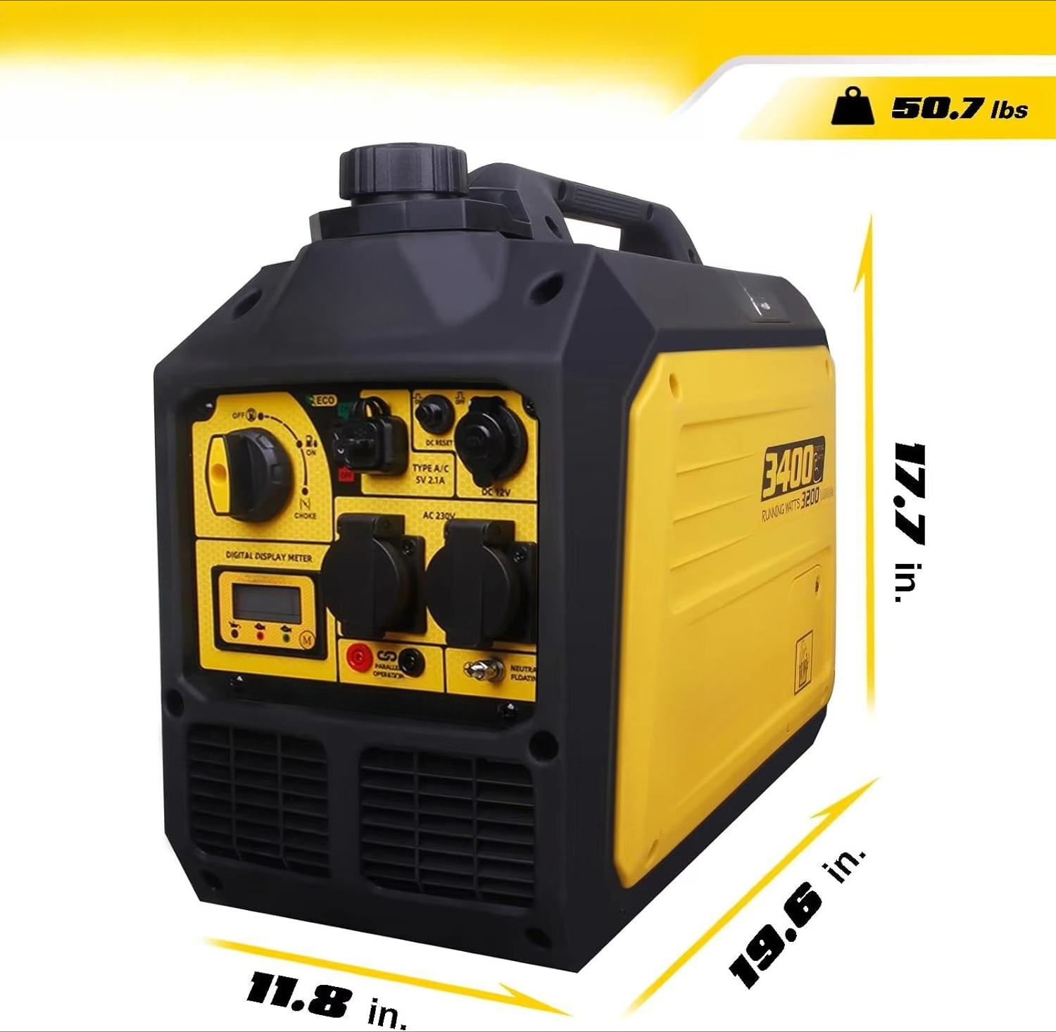 Aceup Energy 3400 Watt Silent  - đánh giá và giá Portable Generator Inverter