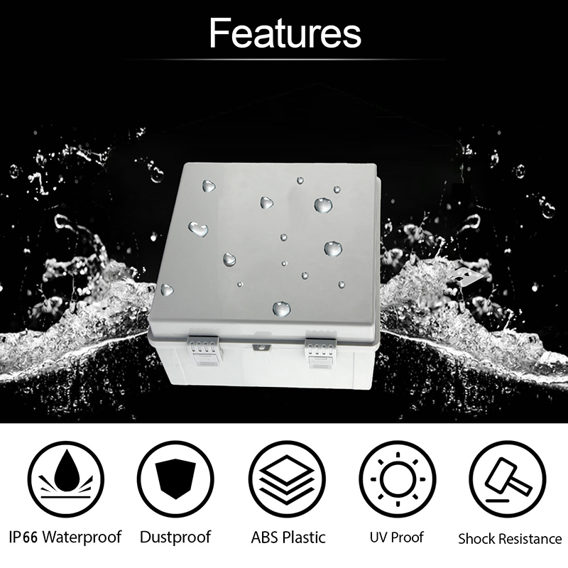 Ip66 Abs Pc Hinged Plastic Enc - đánh giá và giá Outdoor Power Junction Box