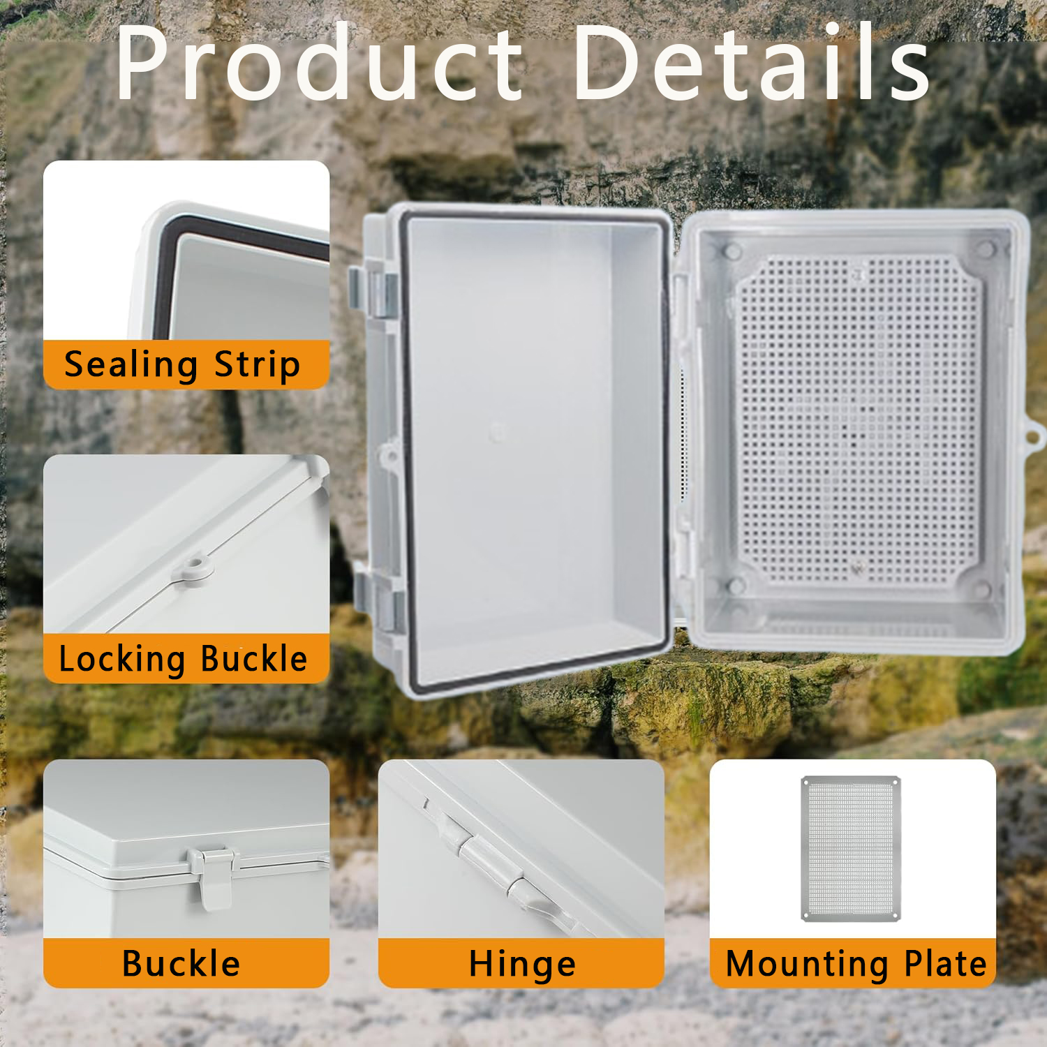 Ip66 Abs Pc Hinged Plastic Enc - đánh giá và giá Outdoor Power Junction Box