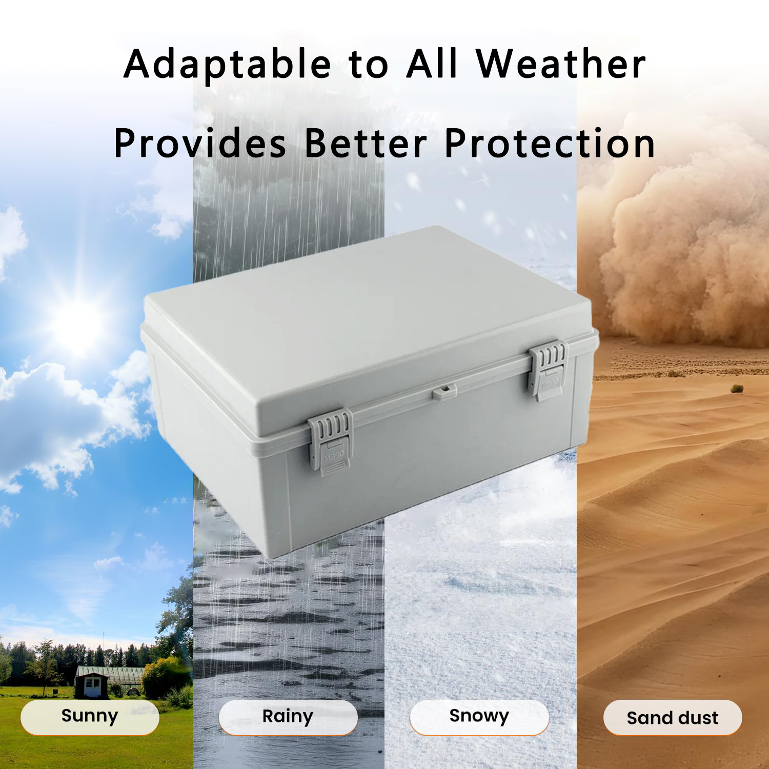 Outdoor IP66 ABS Plastic Enclo - đánh giá và giá Outdoor Power Junction Box