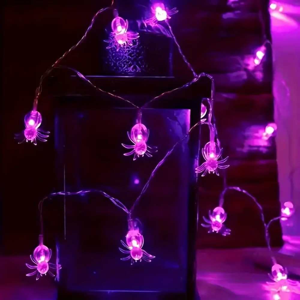 Halloween Purple Spider LED St - đánh giá và giá Outdoor Power House