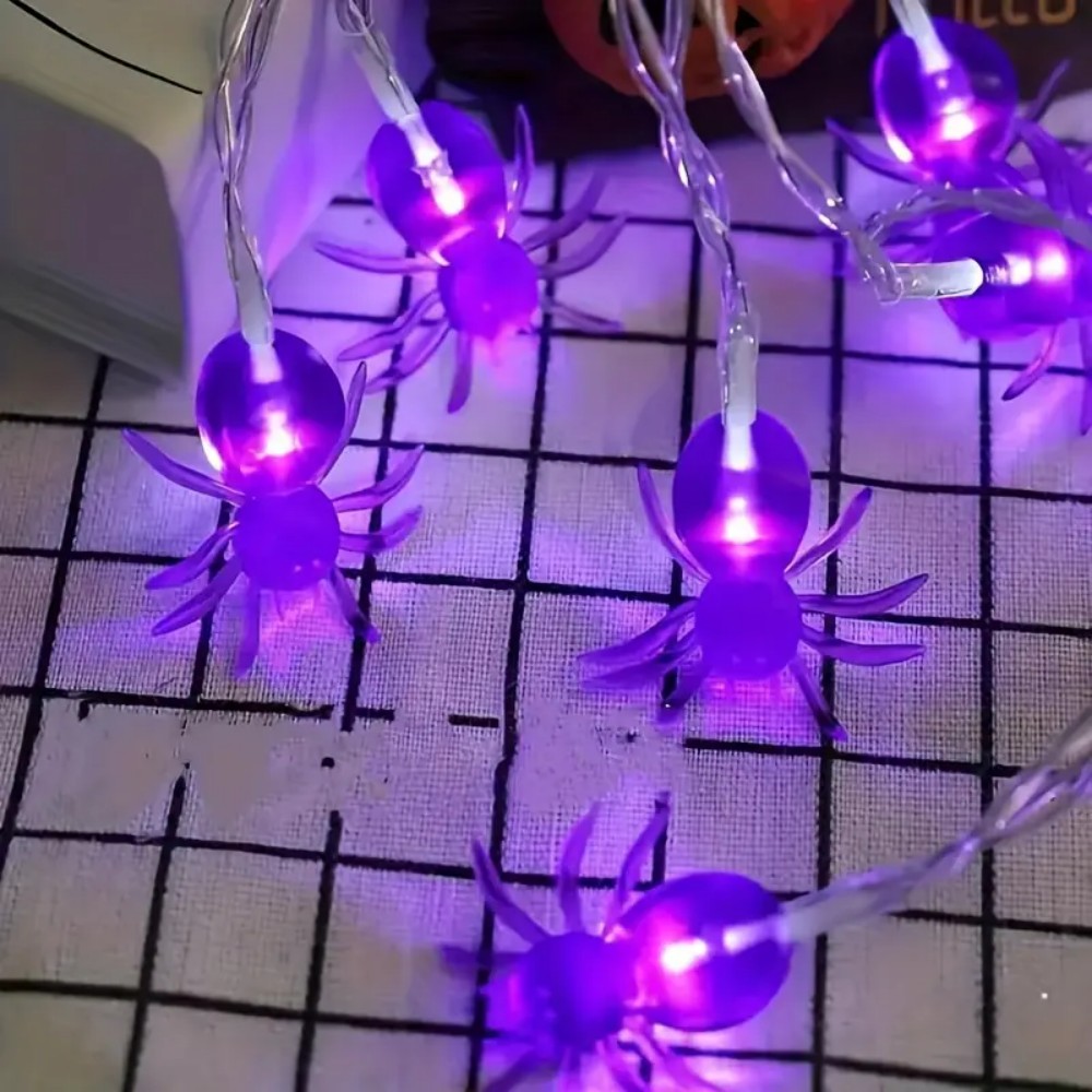 Halloween Purple Spider LED St - đánh giá và giá Outdoor Power House