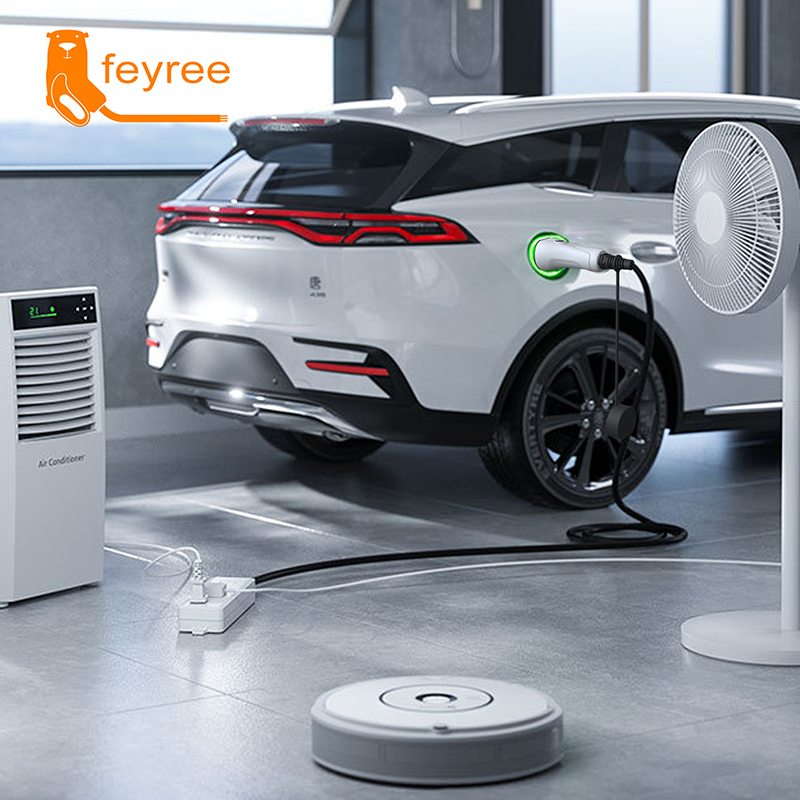 Feyree V2L Cable Electric Car  - đánh giá và giá Outdoor Power Usa