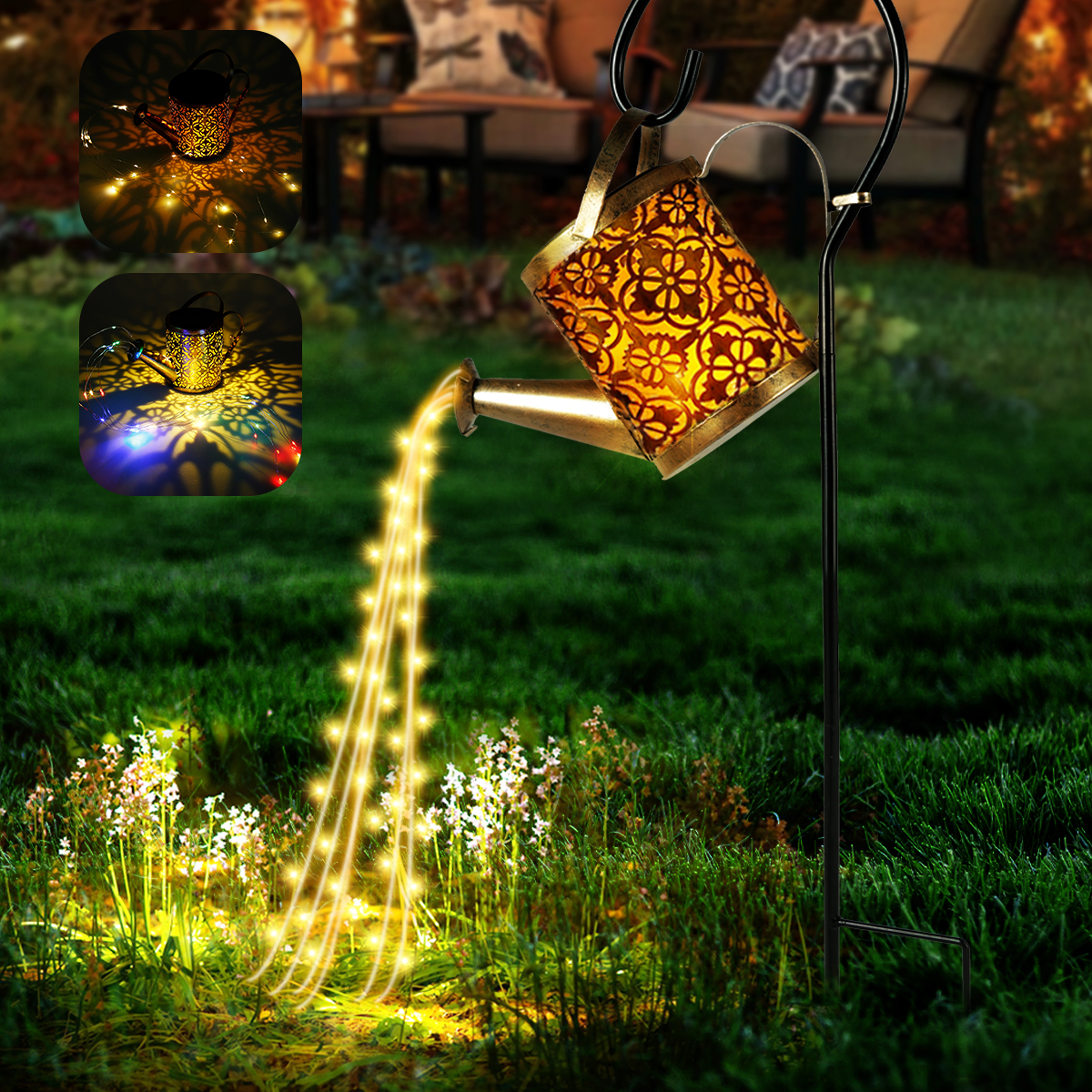 Solar Lanterns Watering CanOut - đánh giá và giá Outdoor Power Post