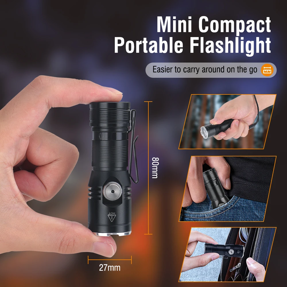 BORUiT ET15 EDC Flashlight Ult - đánh giá và giá Outdoor Power Usb