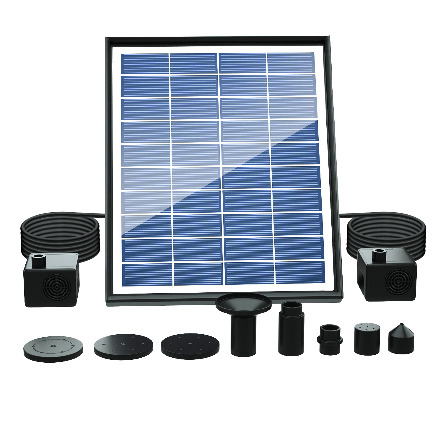 Solar Fountain, Solar Powered  - đánh giá và giá Outdoor Power Kit