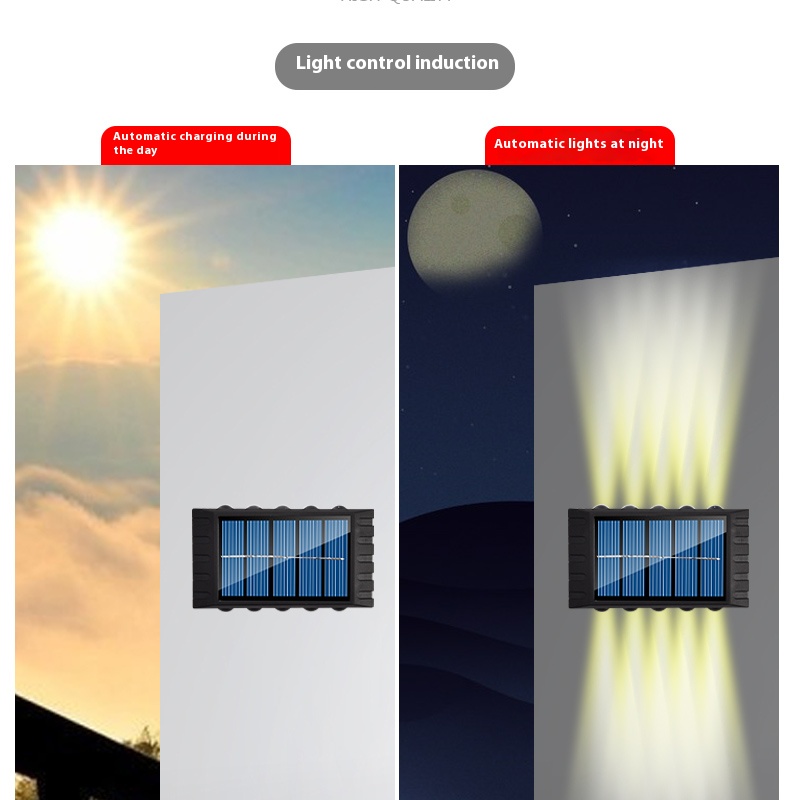 4/6/8/10LEDs Solar Wall Lamp Y - đánh giá và giá Outdoor Power Post