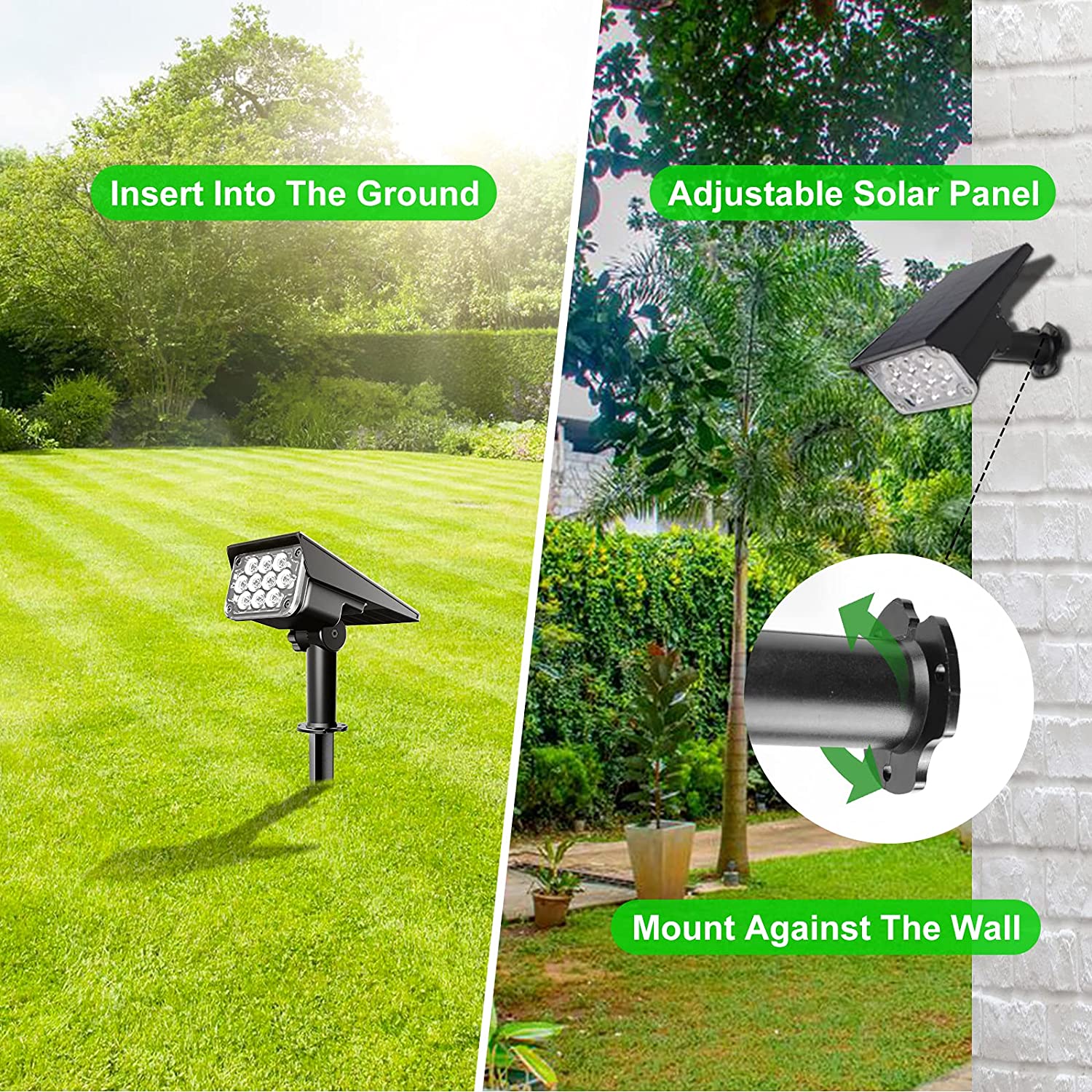4pcs Solar Spotlight Outdoor G - đánh giá và giá Outdoor Power Post