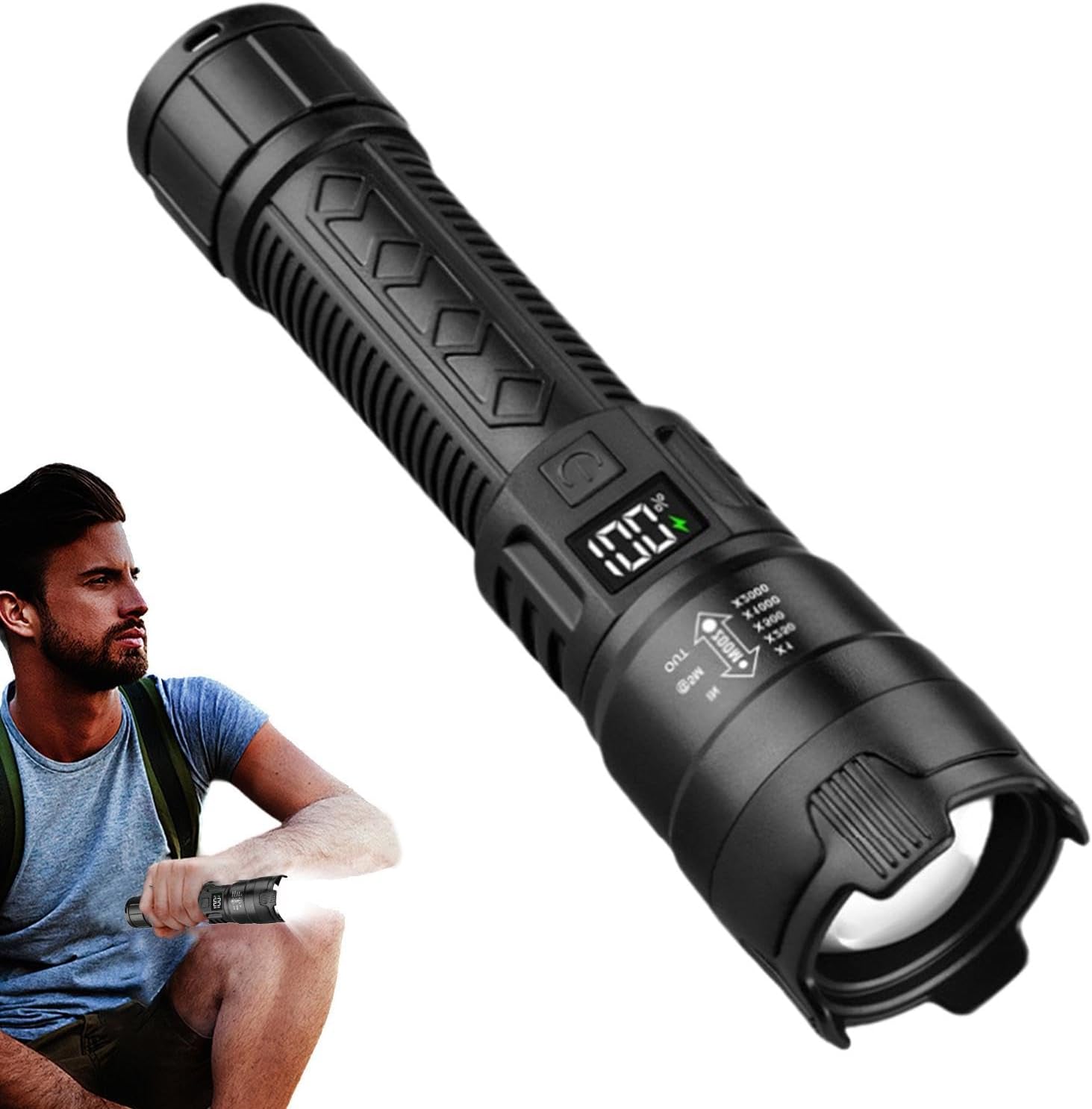 Tactical LED Flashlight 2000LM - đánh giá và giá Outdoor Power Usb