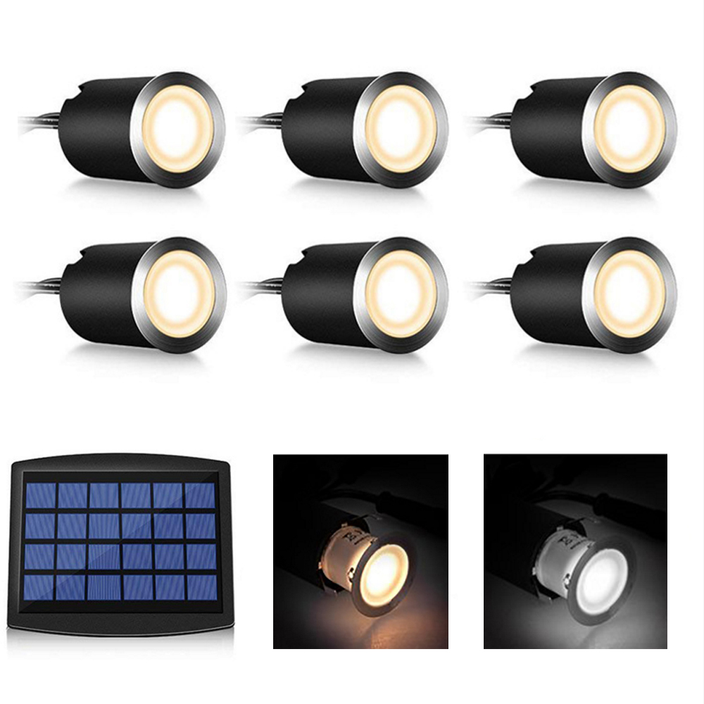 6pcs 8pcs Solar LED Deck Light - đánh giá và giá Outdoor Power Post