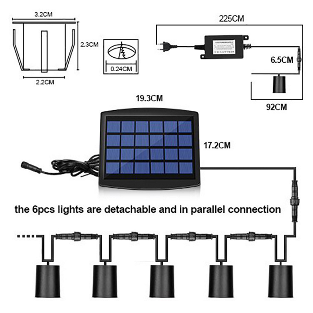 6pcs 8pcs Solar LED Deck Light - đánh giá và giá Outdoor Power Post