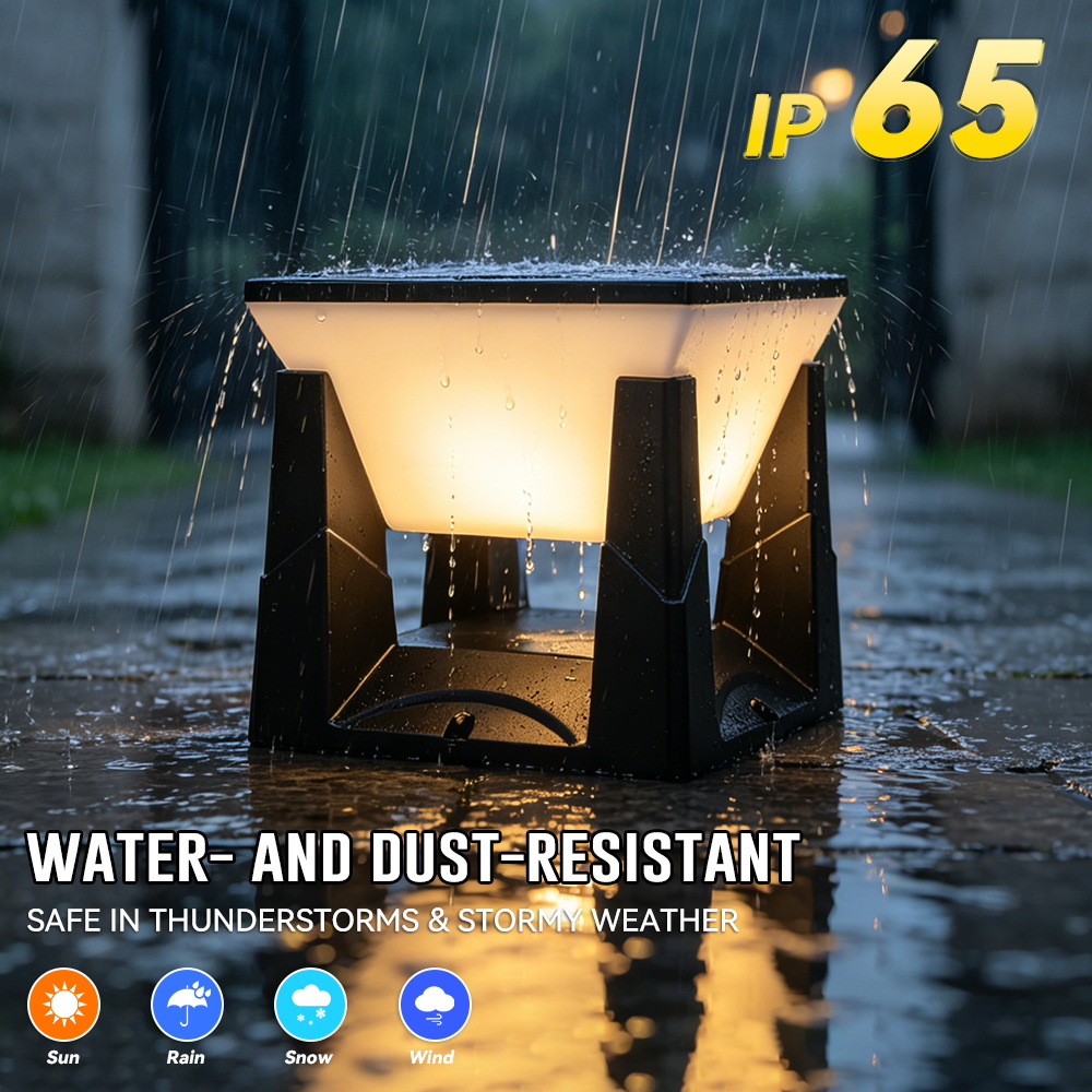 3-Color Solar Post Light IP65  - đánh giá và giá Outdoor Power Post