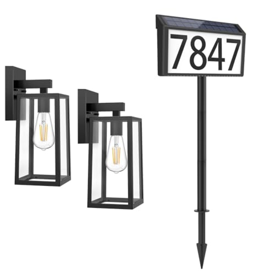 2-Pack Outdoor Wall Sconce Wat - đánh giá và giá Outdoor Power House
