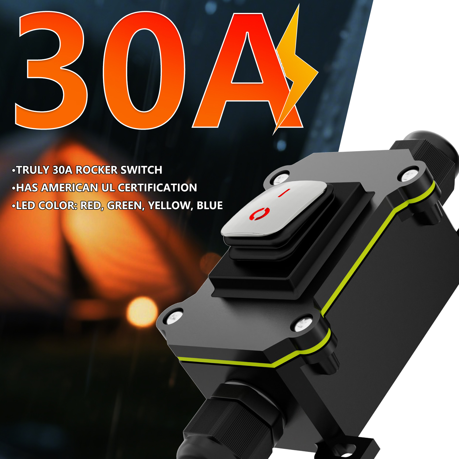 FILN 30A Waterproof Rocker Swi - đánh giá và giá Outdoor Power Bar