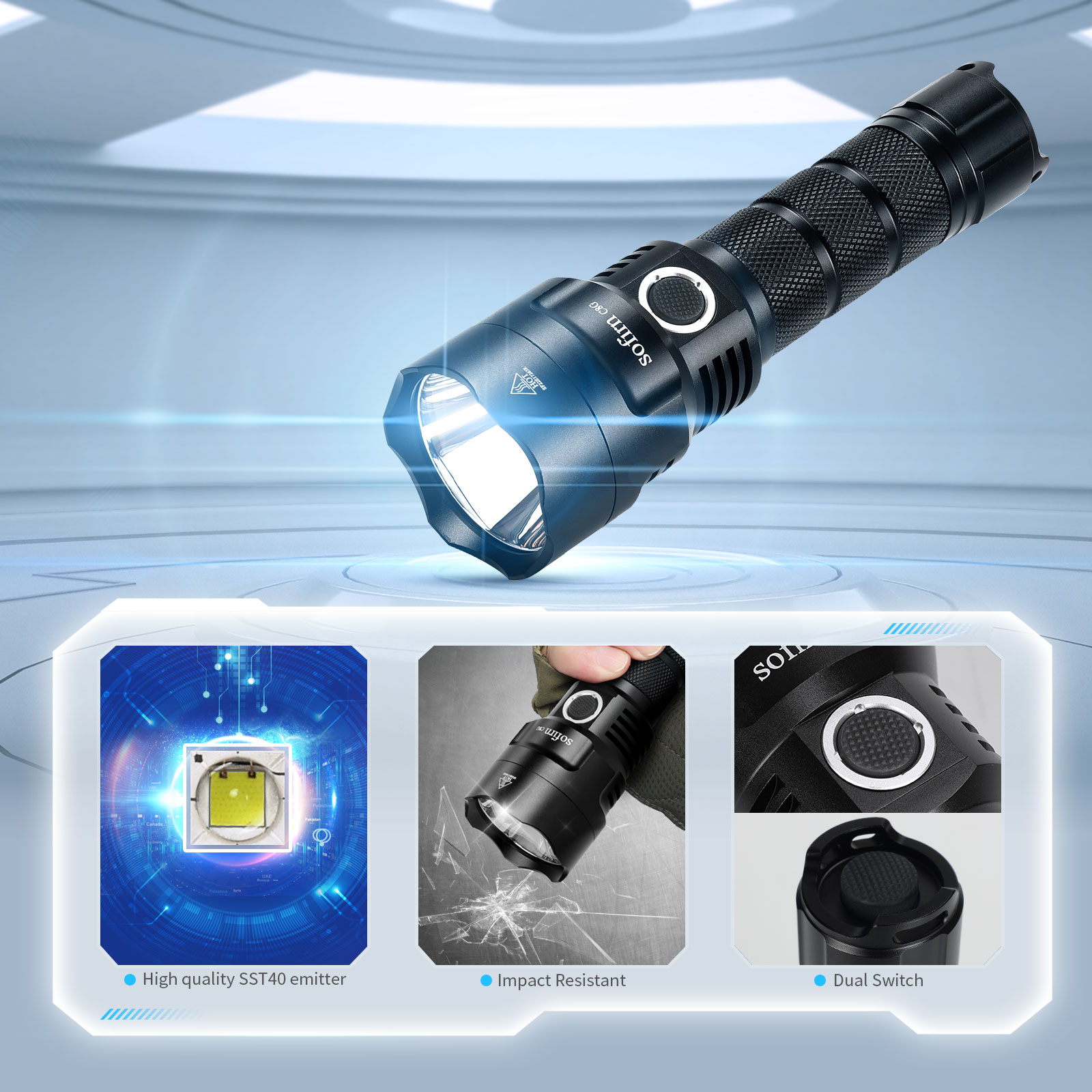 SOFIRN C8G Powerful LED Flashl - đánh giá và giá Outdoor Power Group