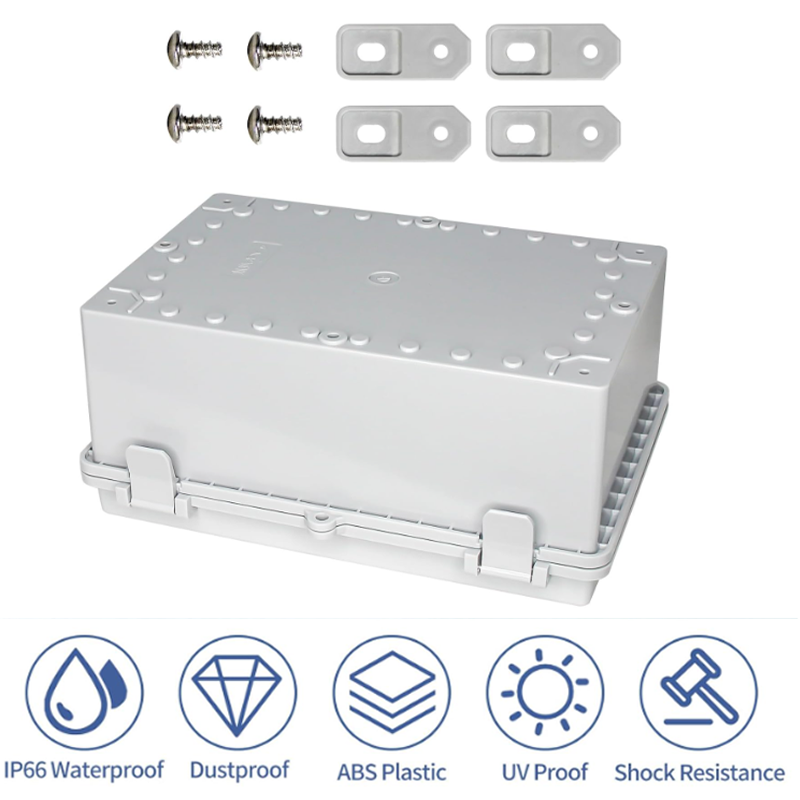 IP66 Waterproof Transparent/Gr - đánh giá và giá Outdoor Power Junction Box