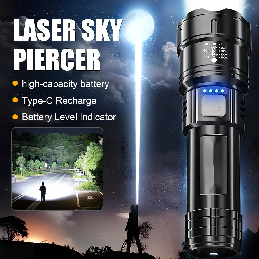High Power P50 LED Flashlight  - đánh giá và giá Outdoor Power Usb