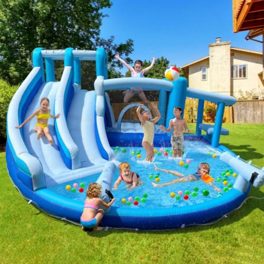 Inflatable Bounce House Water  - đánh giá và giá Outdoor Power House