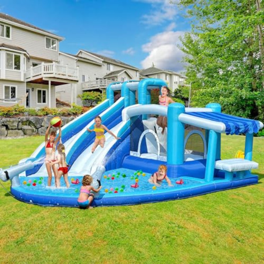 Inflatable Bounce House Water  - đánh giá và giá Outdoor Power House