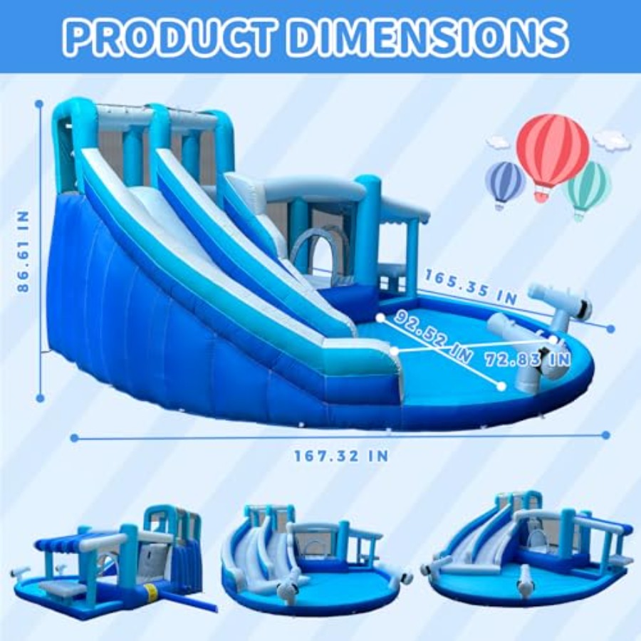 Inflatable Bounce House Water  - đánh giá và giá Outdoor Power House