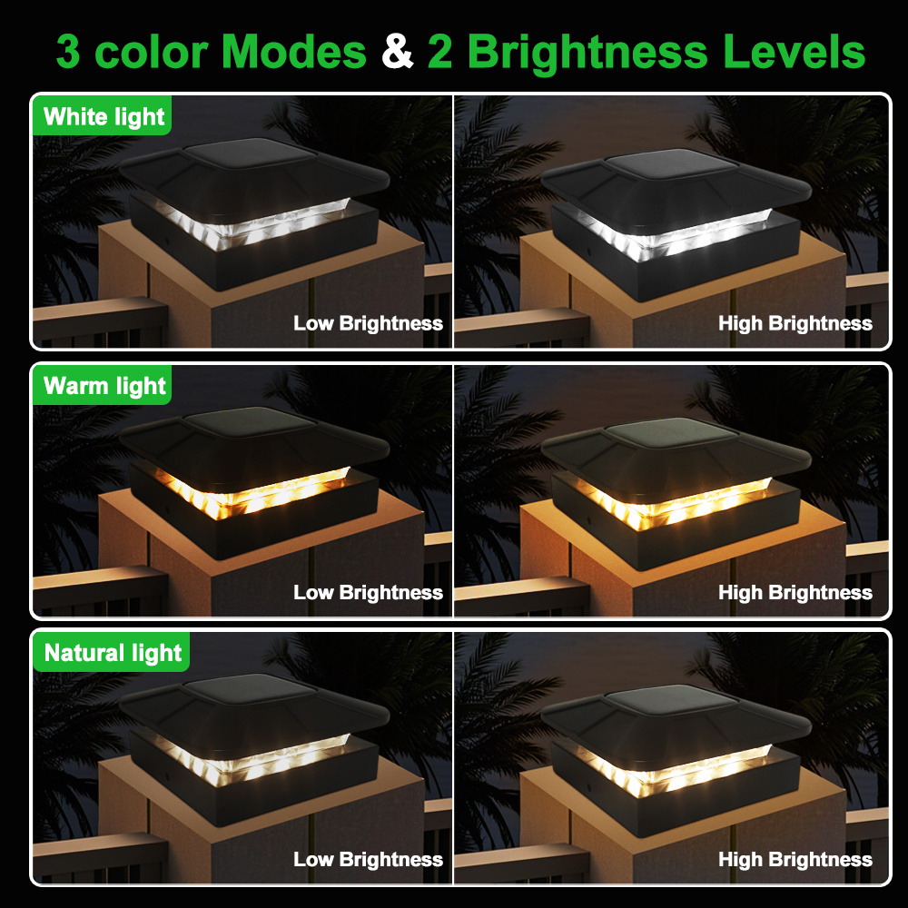Outdoor Solar Post Cap Lights  - đánh giá và giá Outdoor Power Post