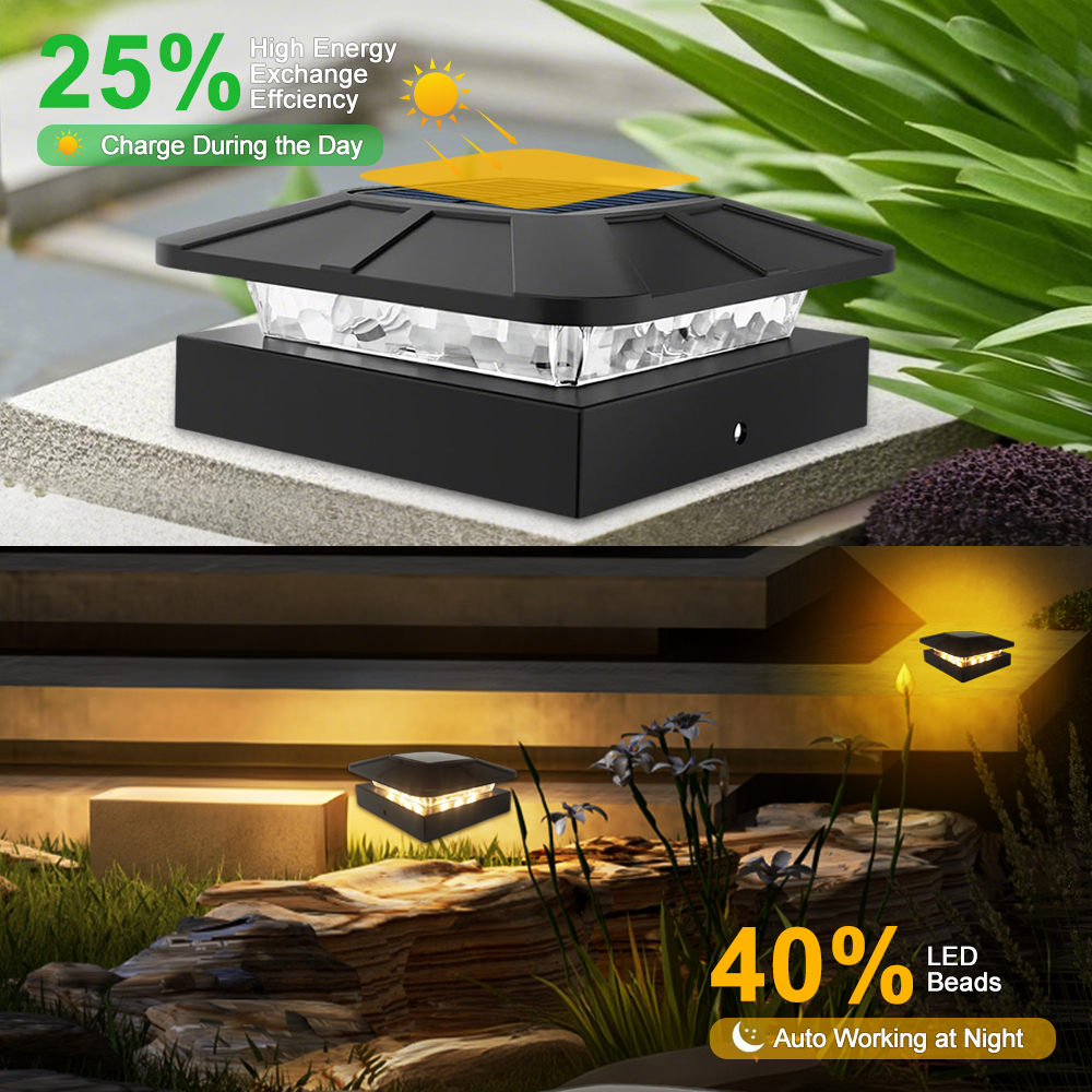 Outdoor Solar Post Cap Lights  - đánh giá và giá Outdoor Power Post