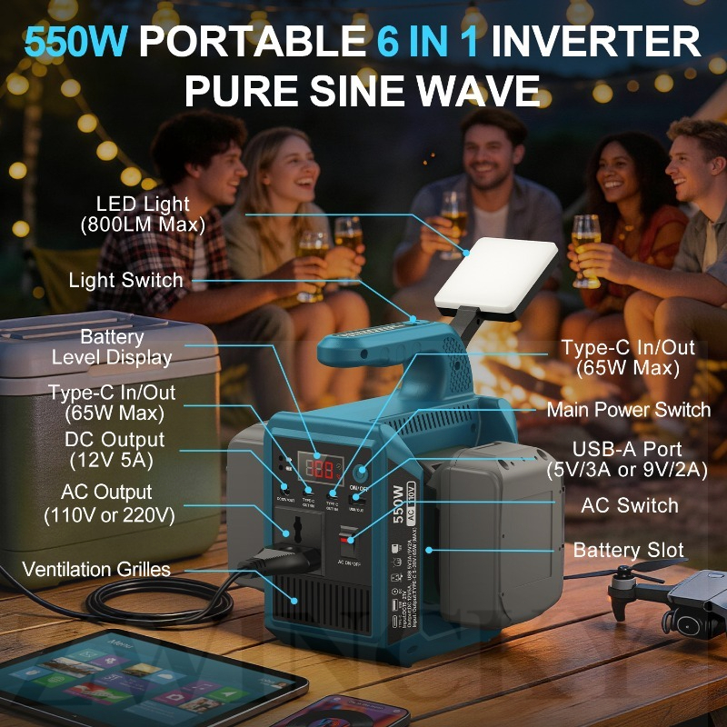 550w Portable Power SUPPLY INV - đánh giá và giá Portable Generator Inverter