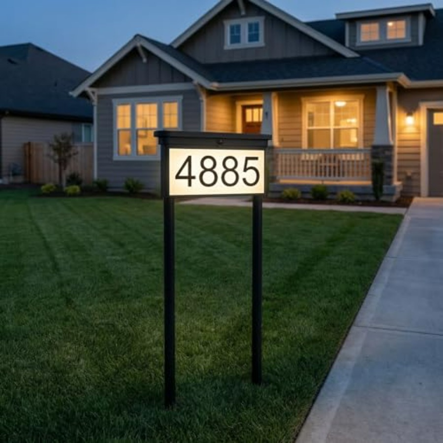 Solar House Numbers For Outsid - đánh giá và giá Outdoor Power House