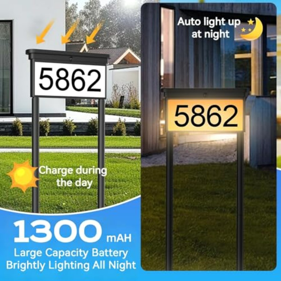 Solar House Numbers For Outsid - đánh giá và giá Outdoor Power House