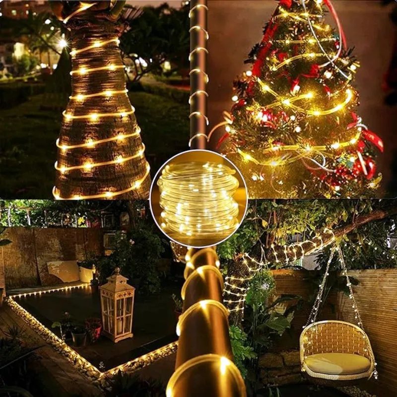 LED Solar Strip Rope Tube Fair - đánh giá và giá Outdoor Power Post
