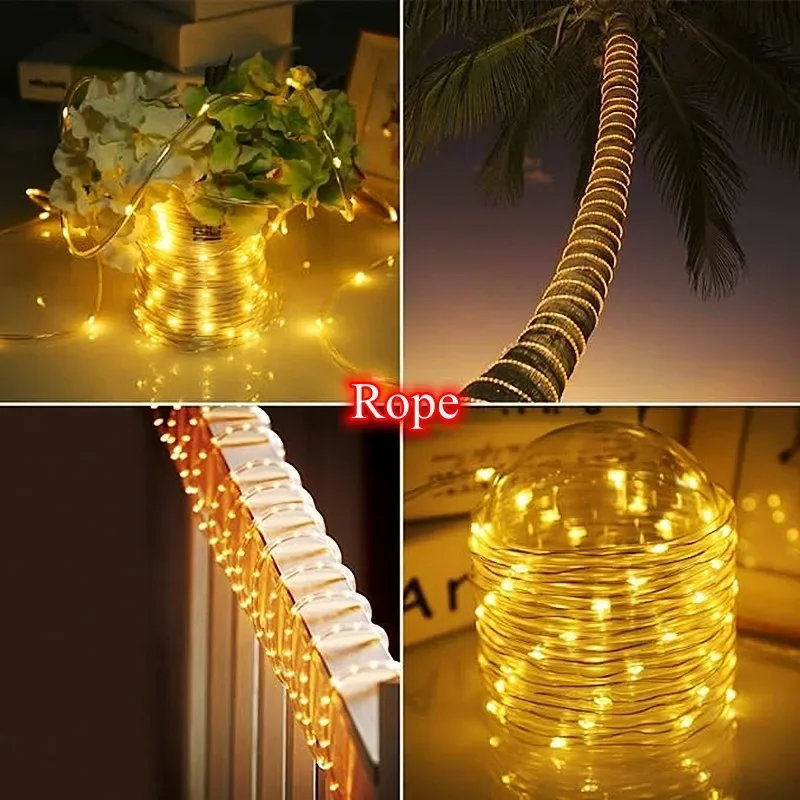 LED Solar Strip Rope Tube Fair - đánh giá và giá Outdoor Power Post
