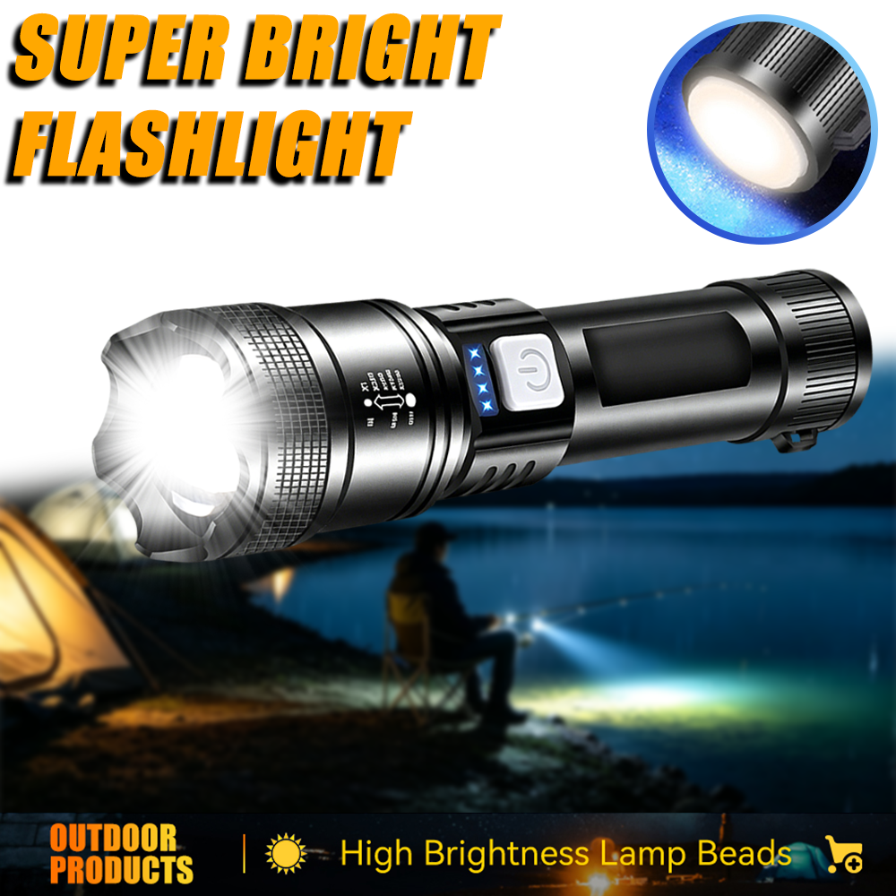 Powerful LED Flashlight USB Re - đánh giá và giá Outdoor Power Usb