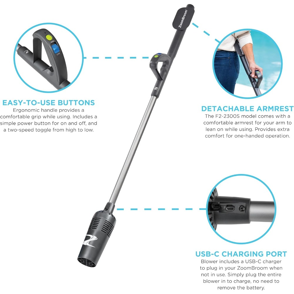 Lightweight Air Broom with Erg - đánh giá và giá Outdoor Power Broom