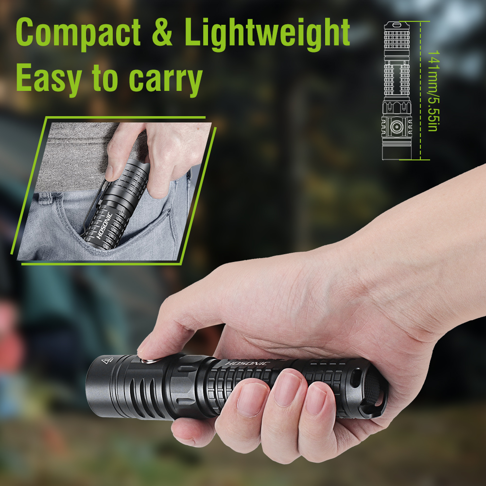HOSONIC EC16 EDC Flashlight 17 - đánh giá và giá Outdoor Power Usb