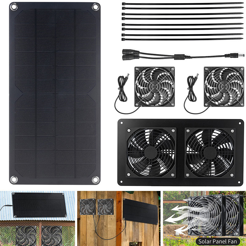 100W Solar Panel Exhaust Fan A - đánh giá và giá Outdoor Power House