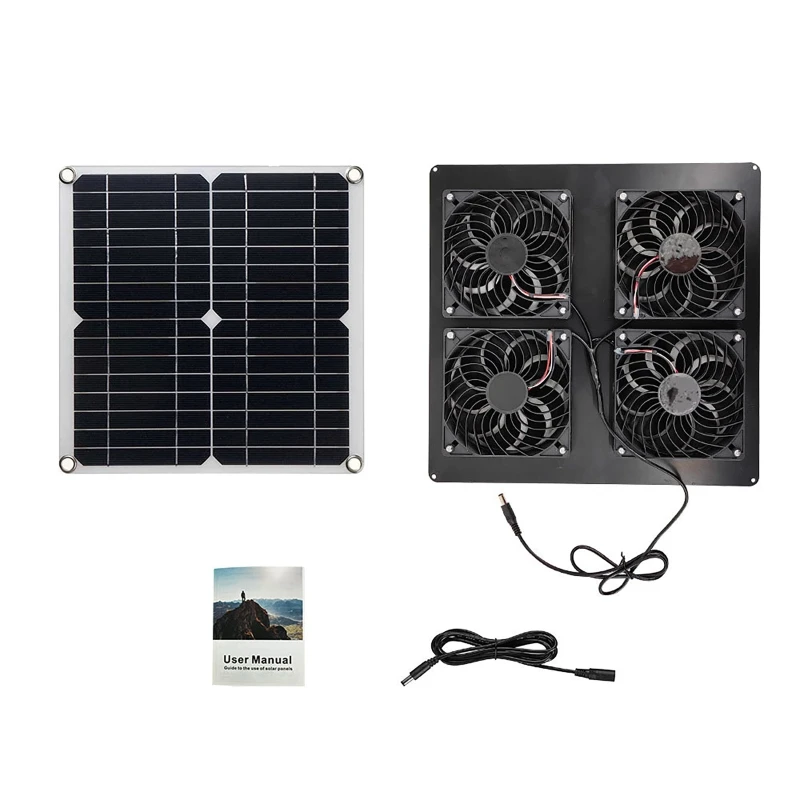 100W Solar Panel Exhaust Fan A - đánh giá và giá Outdoor Power House