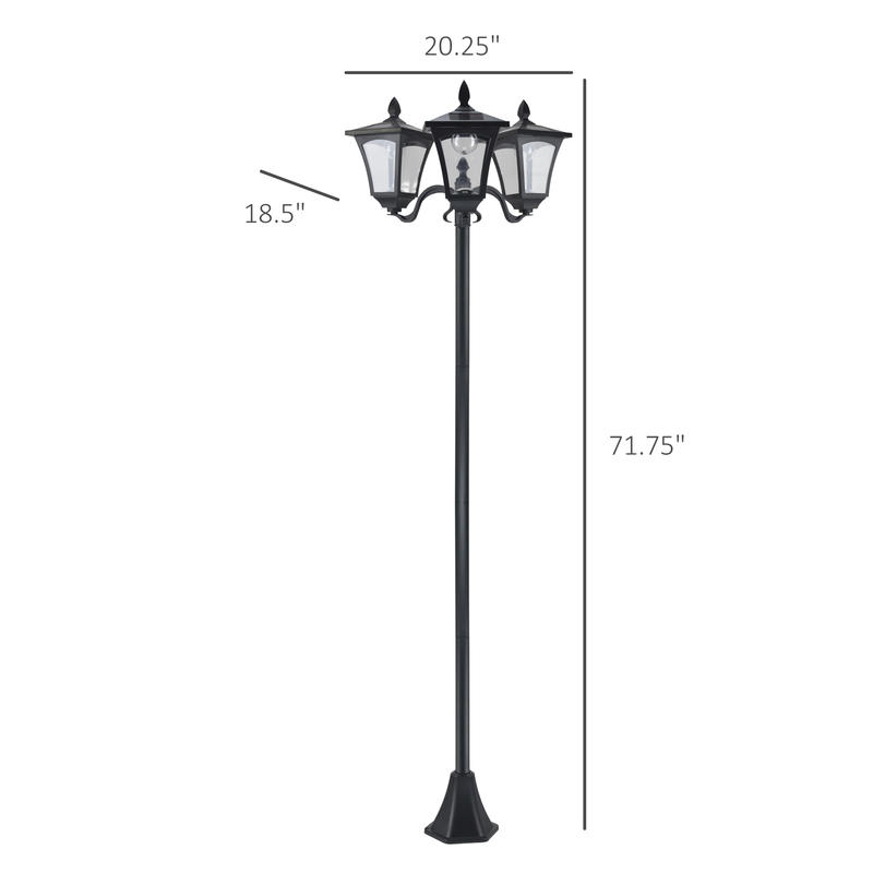 Outsunny Outdoor Lamp Post Lig - đánh giá và giá Outdoor Power Post