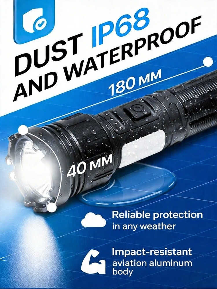 Laser Handheld Flashlight Rech - đánh giá và giá Outdoor Power Usb