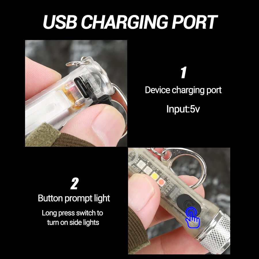 Mini Keychain Flashlight USB R - đánh giá và giá Outdoor Power Usb