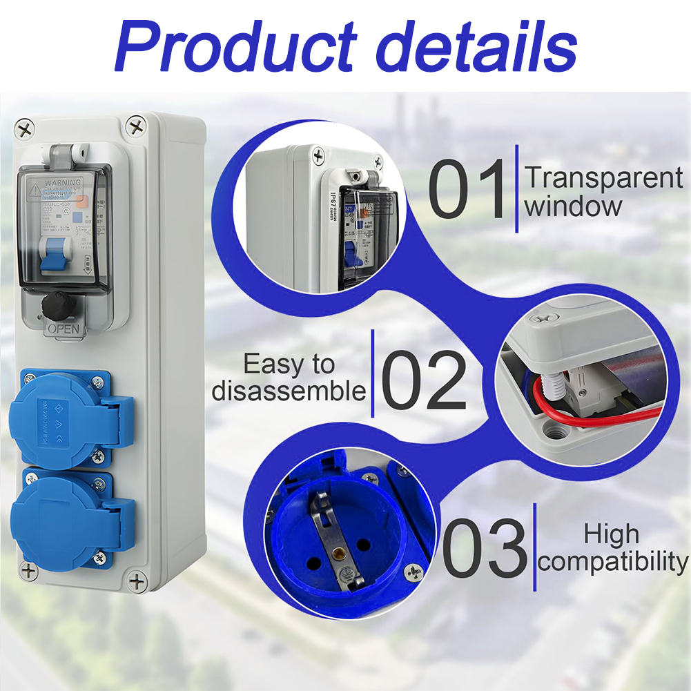 Power Distributor 16A 250V wit - đánh giá và giá Outdoor Power Distributors