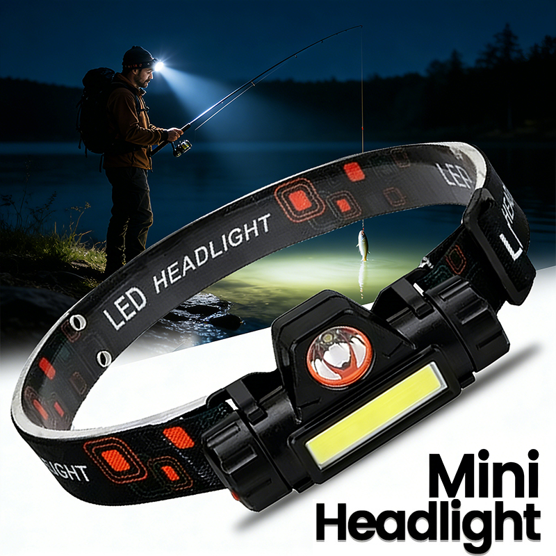 Rechargeable COB LED USB Headl - đánh giá và giá Outdoor Power Kit