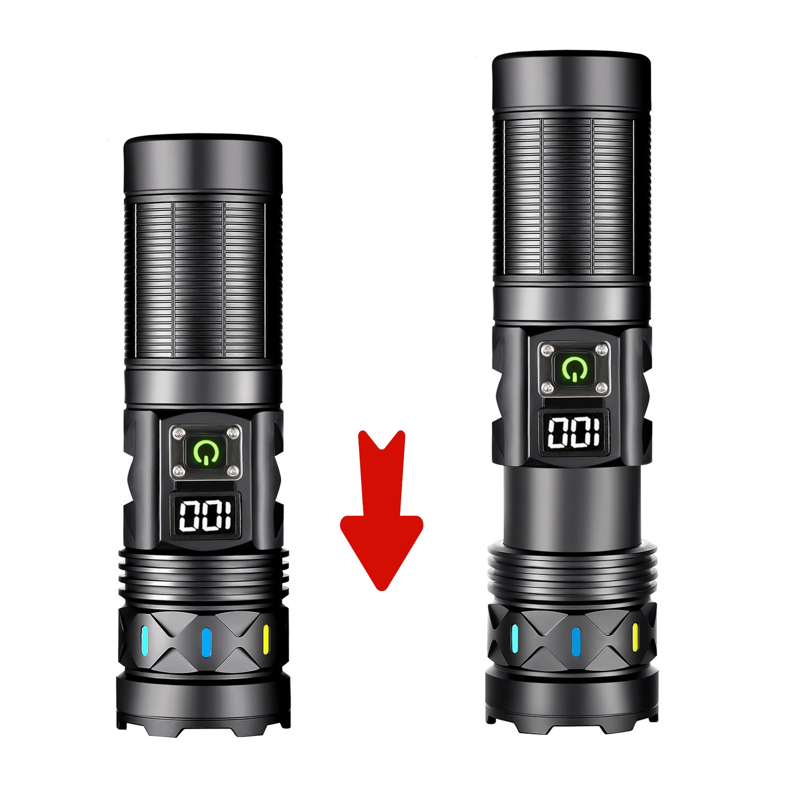 High Power LED Flashlight Tele - đánh giá và giá Outdoor Power Usb
