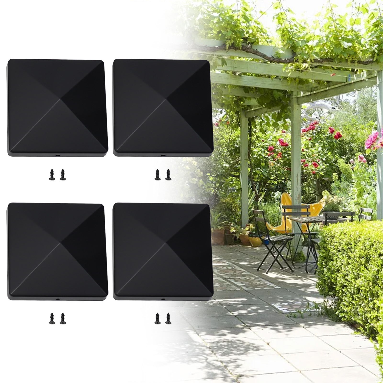 4 Inch Plastic Fence Post Cap  - đánh giá và giá Outdoor Power Post